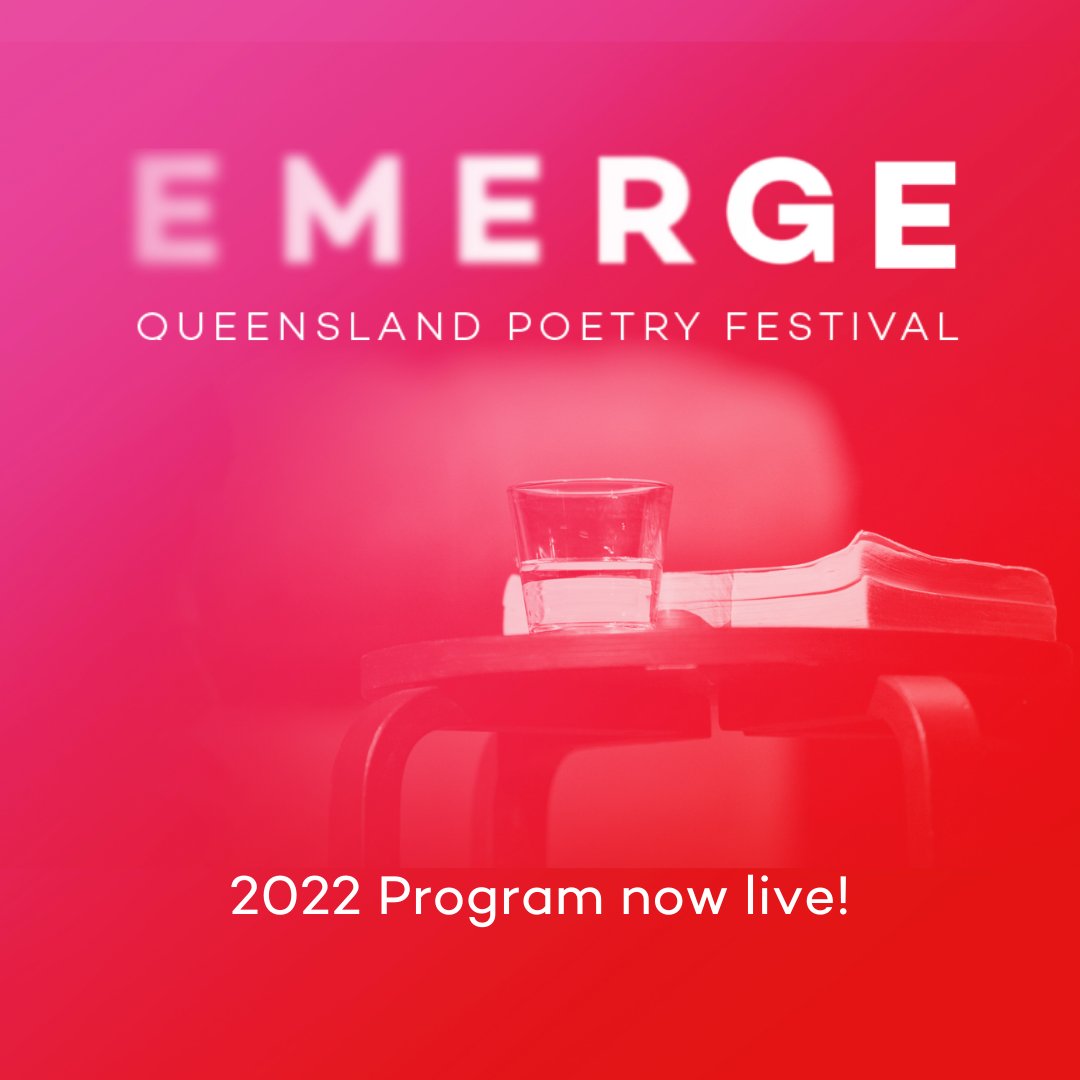 Performing at Queensland Poetry Festival, 5 June 2022
